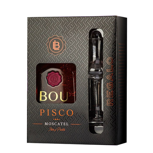 Pisco Bou Legado 40º Roble Reservado + Copa