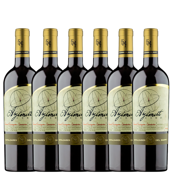 Caja x 6 Vinos Azimut Cero Cabernet/Carmenere Blend