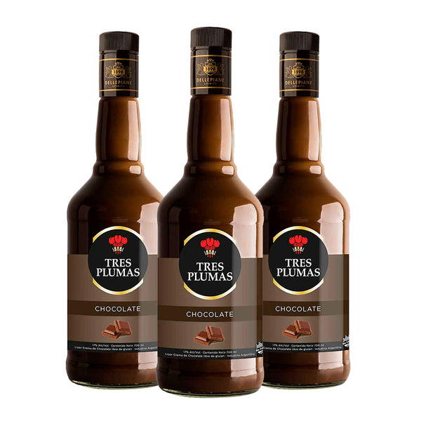 Pack x 3 Crema Chocolate Tres Plumas