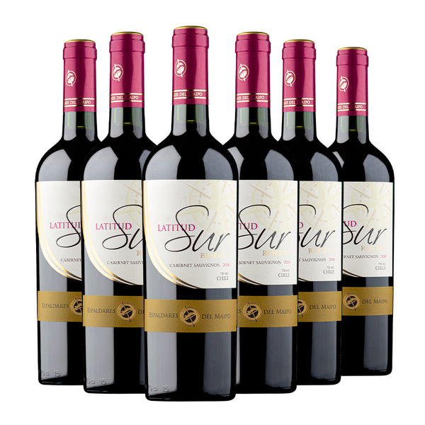 Caja x 6 Vinos Latitud Sur Cabernet Sauvignon