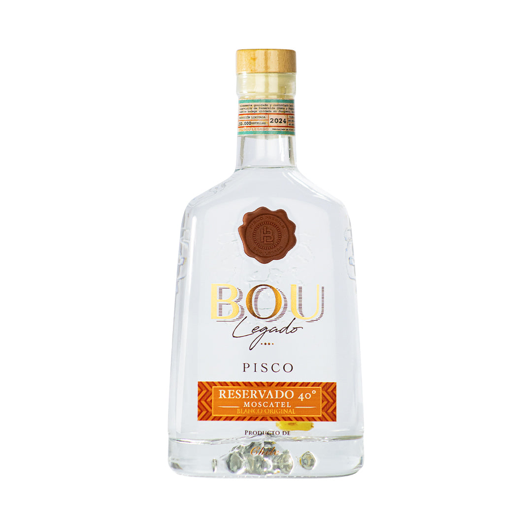 Pisco Bou Legado 40º Blanco Original Reservado