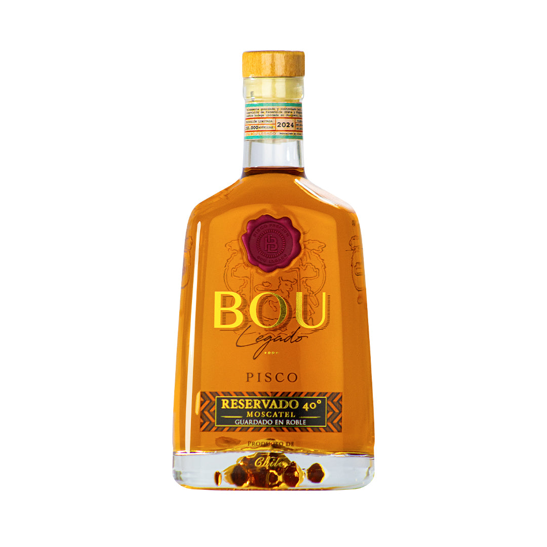 Caja x 6 Piscos Bou Legado Roble 40º
