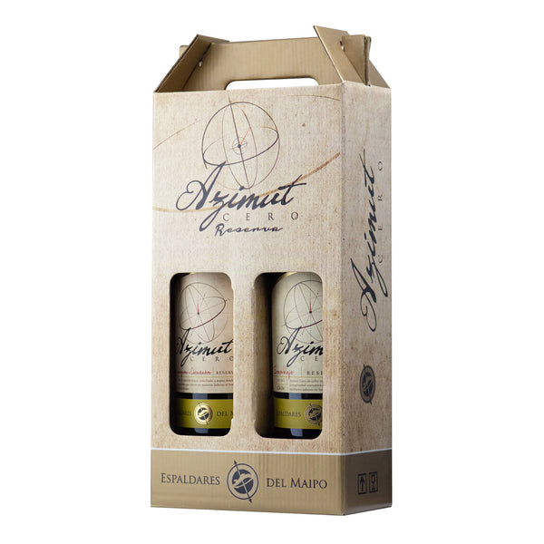 Pack Vino Azimut Cero x 2 Botellas 750 cc
